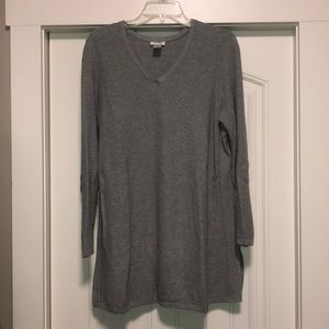 J Jill 1X Long Sleeve Waffle Weave Tunic